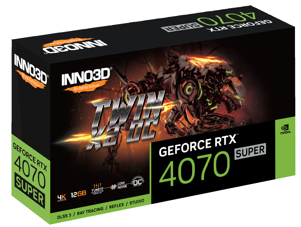 INNO3D GeForce RTX 4070 Super Twin X2 OC 12GB Nvidia Graphic Card