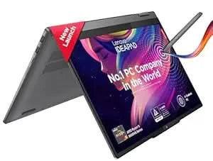 LENOVO IDEAPAD 5 2-IN-1 AMD RYZEN 5 8645HS 14 INCH (35.5CM) WUXGA IPS 300NITS CONVERTIBLE LAPTOP (16GB/512GB SSD/WIN 11/OFFICE 21/BACKLIT KB/FPR/FHD CAMERA/ALEXA/3 MON.GAME PASS/GREY/1.6KG), 83DR003DIN