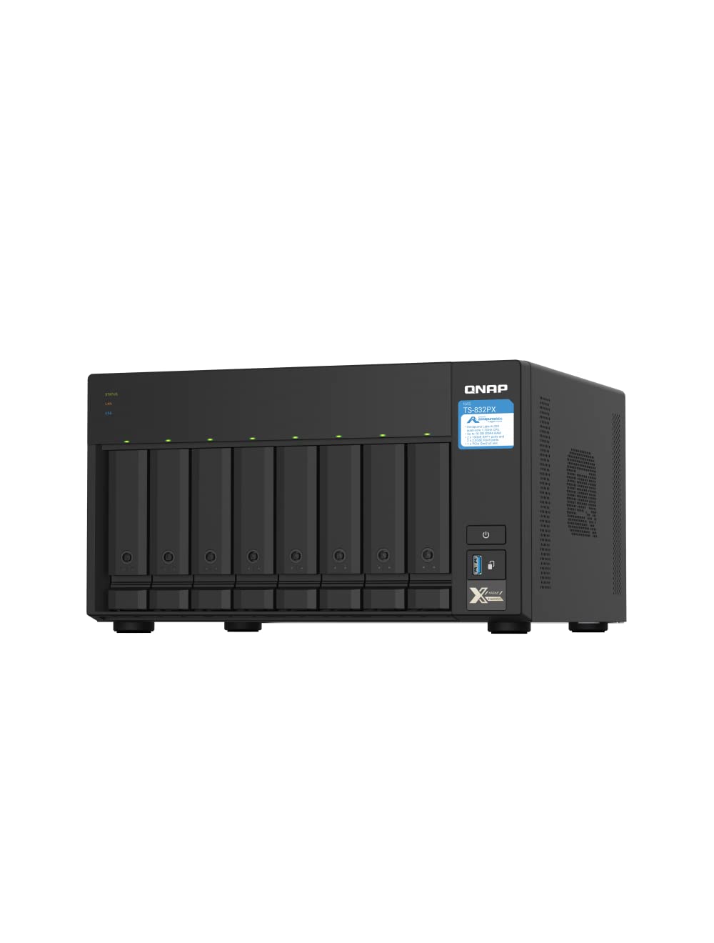QNAP TS-832PX-4G 8 BAY QUAD-CORE
