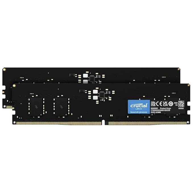 CRUCIAL 16GB KIT (2X8GB) DDR5-5600 DESKTOP RAM CL46 CT2K8G56C46U5