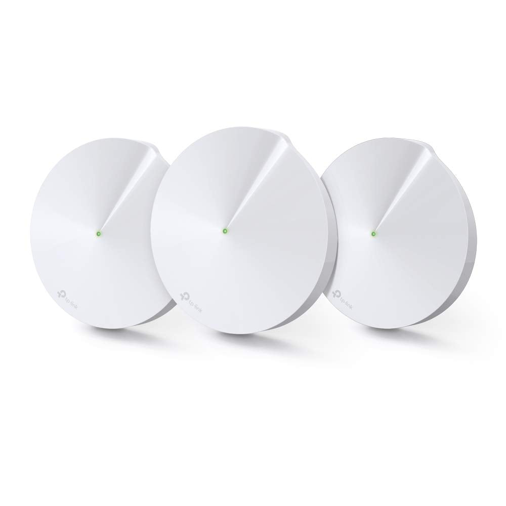 TP-LINK AC1300 DECO WHOLE HOME MESH WIFI SYSTEM UP TO 5,500 SQ. FT. COVERAGE AND 100+ DEVICES, 1267 MBPS, DUAL BAND WIRELESS ROUTER/WIFI EXTENDER REPLACEMENT, SUPPORT PARENTAL CONTROLS/ANITIVIRUS(DECO M5)