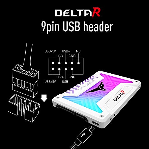 TEAM Group T-Force Delta R RGB 500GB 2.5 SATA SATA 3 Solid State Drive (SSD)