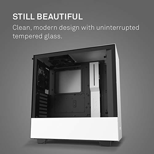 NZXT H510 ATX Mid Tower Cabinet With Tempered Glass Side Panel (Matte White)