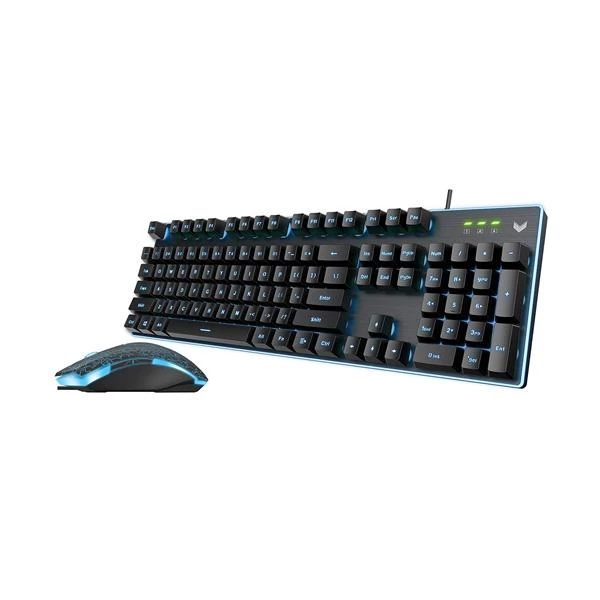 RAPOO V100S ADJUSTABLE BACKLIT GAMING KEYBOARD & OPTICAL GAMING MOUSE COMBO