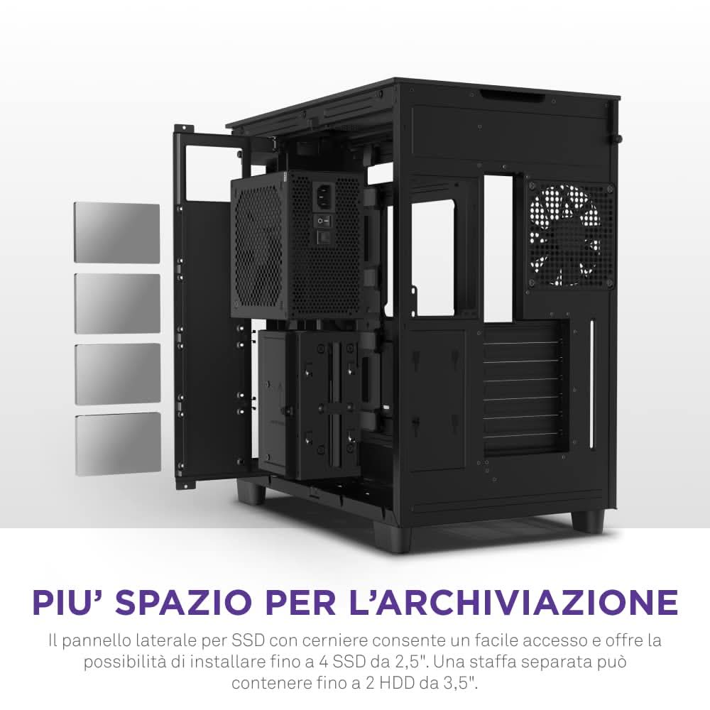 NZXT H9 FLOW RGB MID-TOWER ATX CABINET BLACK CM-H92FB-R1