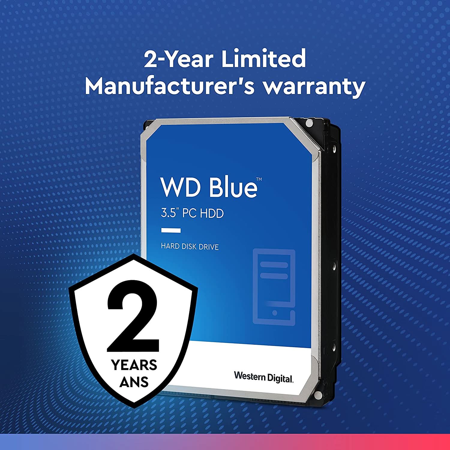 WESTERN DIGITAL 4TB BLUE WD40EZZX INTERNAL SATA HARD DRIVE