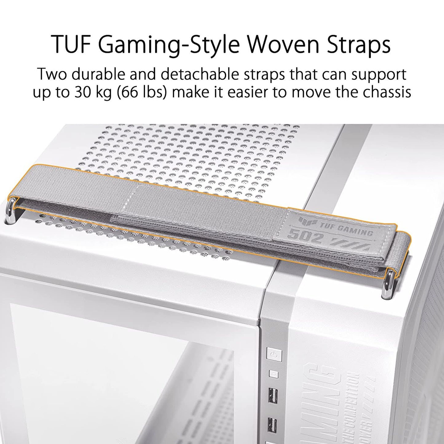 ASUS TUF GAMING GT502 MID-TOWER ATX GAMING CABINET WHITE
