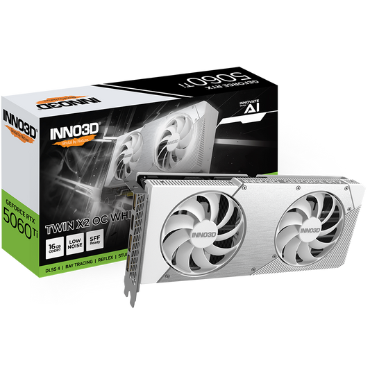 INNO3D GeForce RTX 5060 Ti Twin X2 OC White 16GB Nvidia Graphic Card