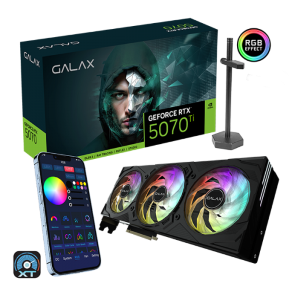 GALAX Geforce RTX 5070 Ti EX Gamer 1 Click OC 16GB NVIDIA Graphic Card