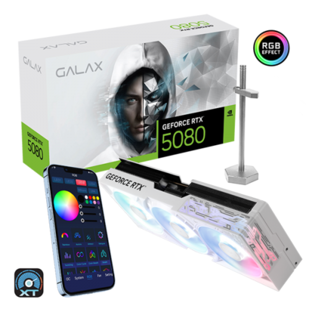 GALAX Geforce RTX 5080 1 Click OC White 16GB NVIDIA Graphic Card