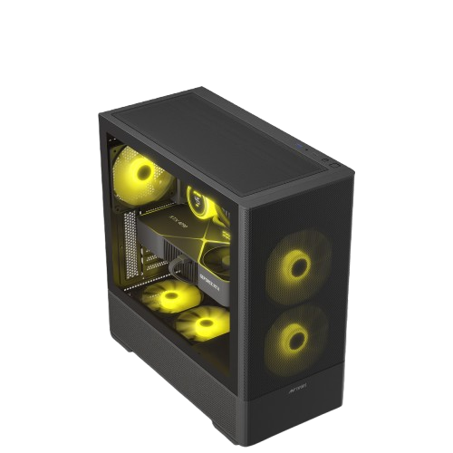 ANT ESPORTS 511 AIR 5F MID TOWER (E-ATX/ATX/M-ATX/M-ITX) BLACK CABINET 2X120MM 3X140MM FANS
