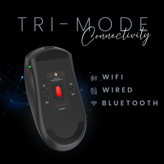 COSMIC BYTE ATLAS TRI-MODE GAMING MOUSE WIRELESS (BLACK)
