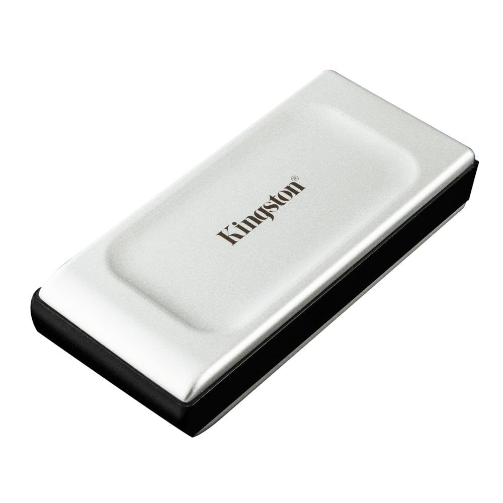 KINGSTON XS2000 500G HIGH PERFORMANCE, READ/WRITE SPEEDS UP TO 2,000MB/S, POCKET-SIZED EXTERNAL PORTABLE SSD, SILVER, USB3.2_GEN_2_X_2 SXS2000/500G