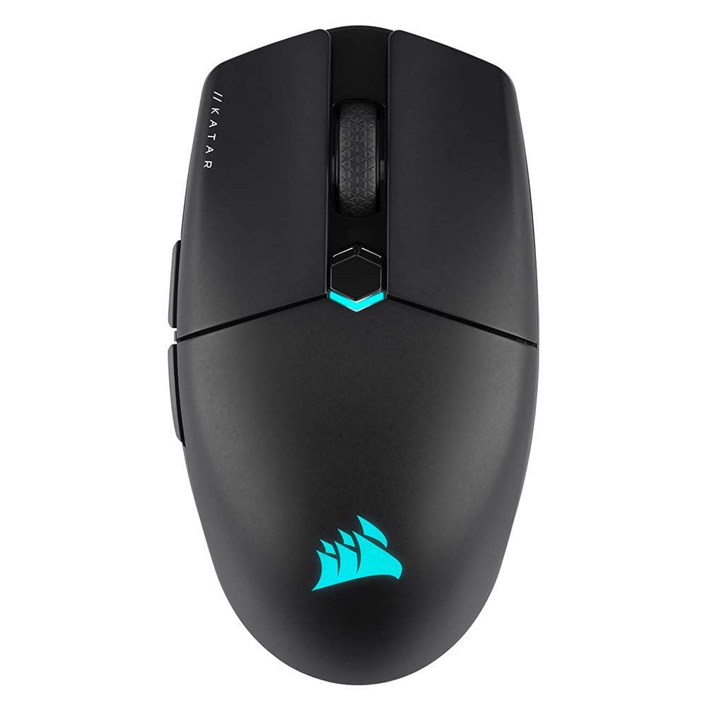 CORSAIR Katar Elite Wireless Ergonomic Gaming Mouse ( Black ) ( 26000DPI / 6Macro Buttons )