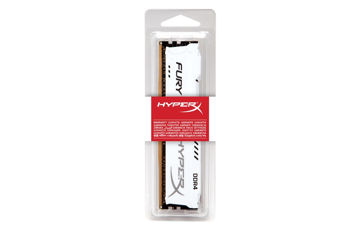 HYPERX Fury 8GB ( 8GBx1 ) 2400MHz DDR4 RAM ( White) ( CL15 )