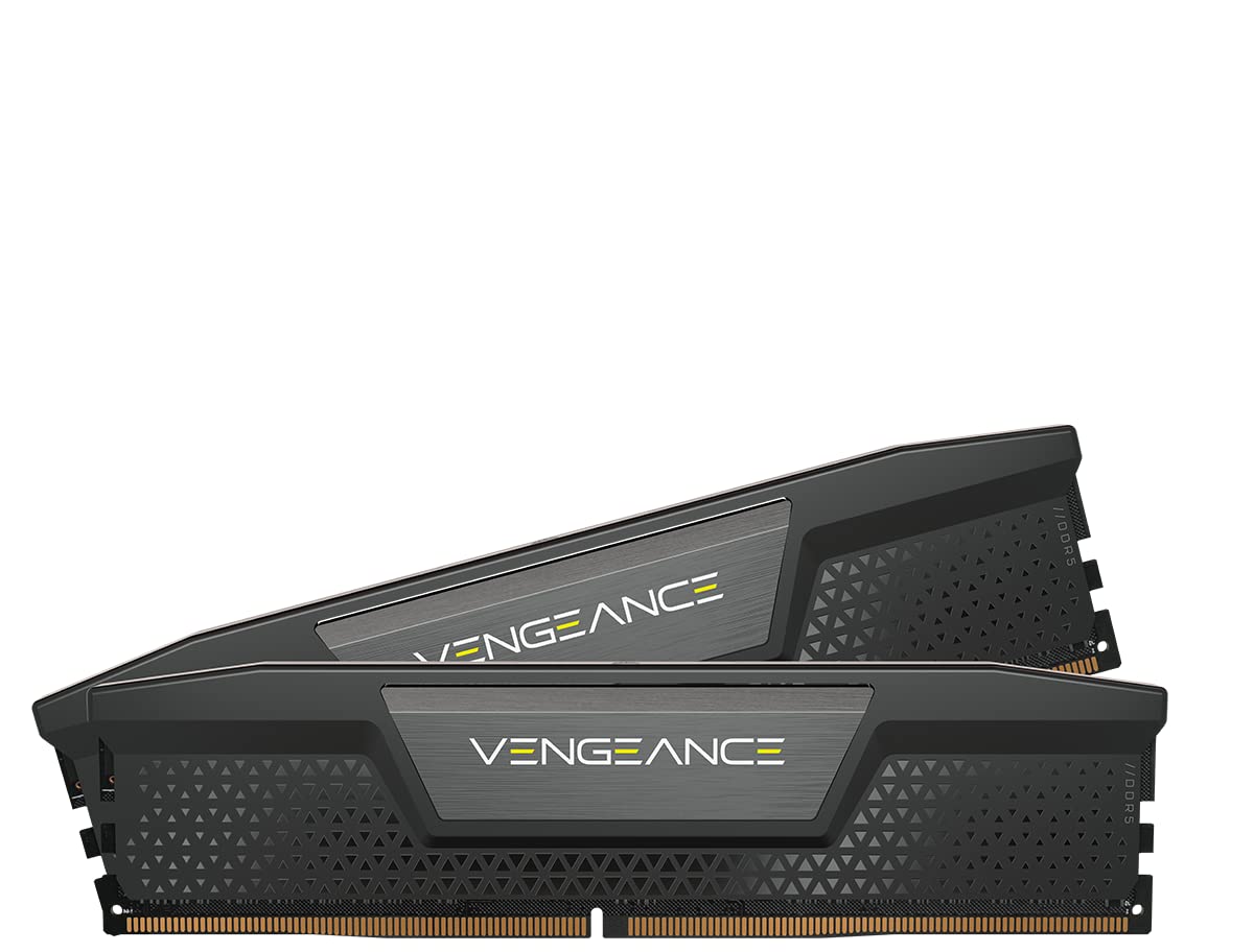 CORSAIR VENGEANCE RGB DDR5 RAM 64GB (2X32GB) 6000MHZ CL40 AMD EXPO ICUE COMPATIBLE COMPUTER MEMORY - GRAY (CMK64GX5M2B6000C40)