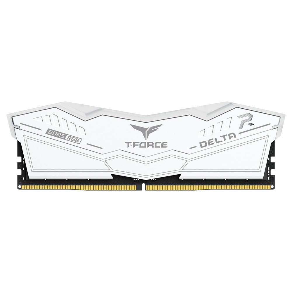 TEAMGROUP T-FORCE DELTA RGB 32GB (32GBX1) DDR5 5600MHZ DESKTOP RAM (WHITE)