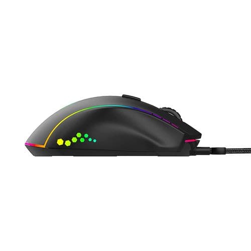 ANT ESPORTS GM600 Wired Ergonomic Optical Gaming Mouse ( GM600-RGB-BLACK ) ( 7200DPI / 7 Macro Buttons ) ( Black )