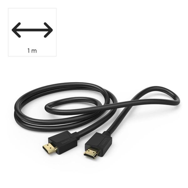 Hama Ultra High Speed HDMI Cable Certified Gold Plated Plug - Plug 8K 1.0m Cable