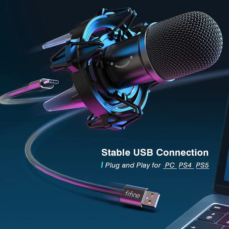 FIFINE Amplirocket K651 USB Dynamic Microphone Kit