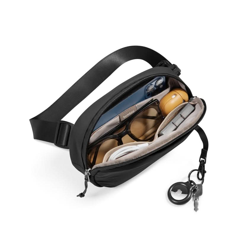 TOMTOC SLINGBEAN-T32 BELT BAG 1.5L-BLACK