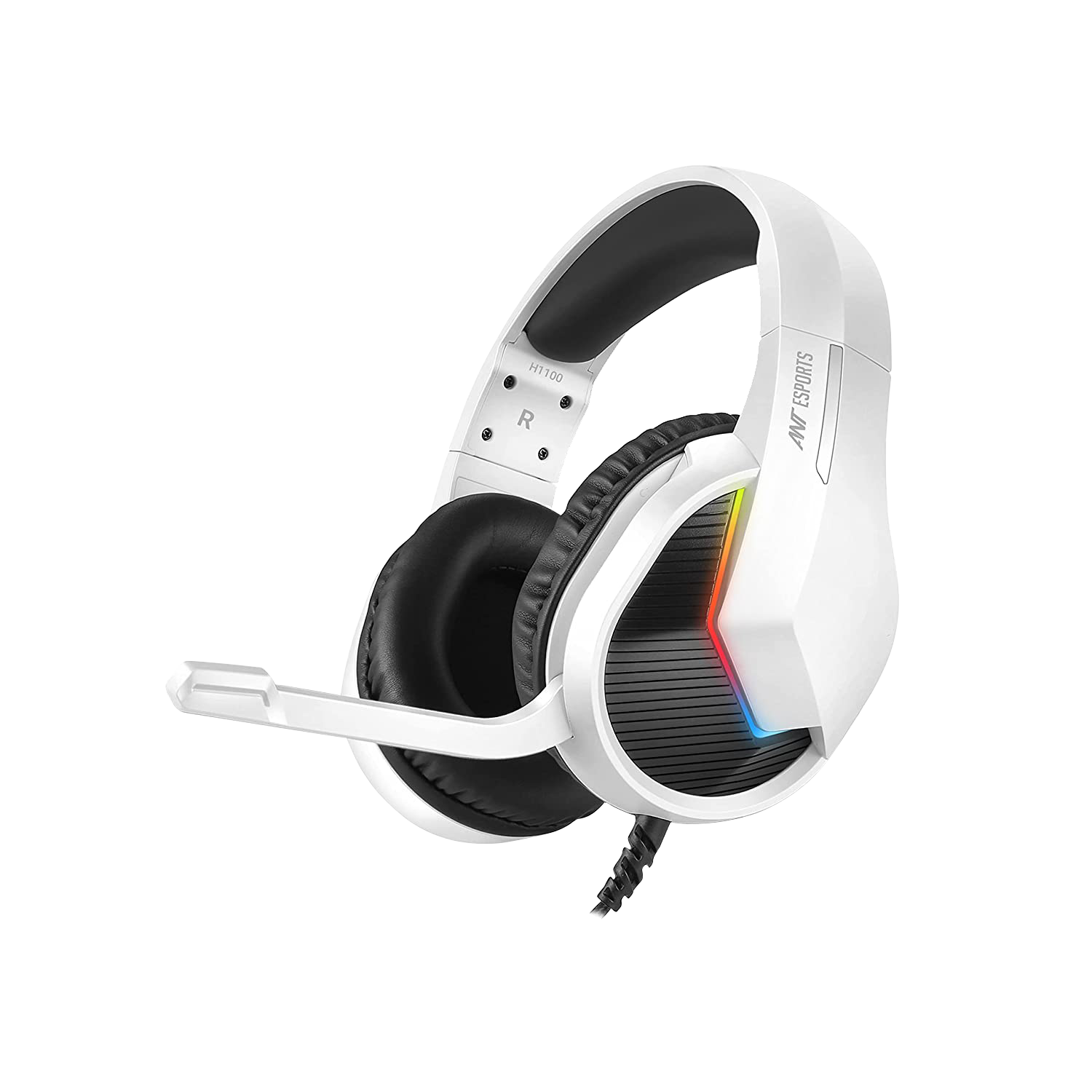 ANT ESPORTS H1100 PRO AUTO RGB WIRED GAMING HEADSET (WHITE)