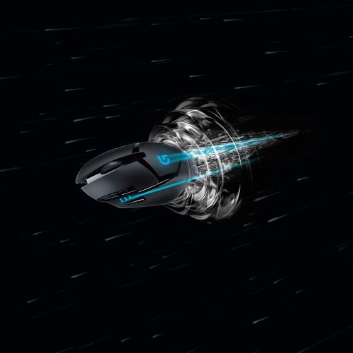 LOGITECH G402 Hyperion Fury Wired Ergonomic Gaming Mouse ( 910-004070 ) ( 4000DPI / 8 Macro Buttons ) ( Black )