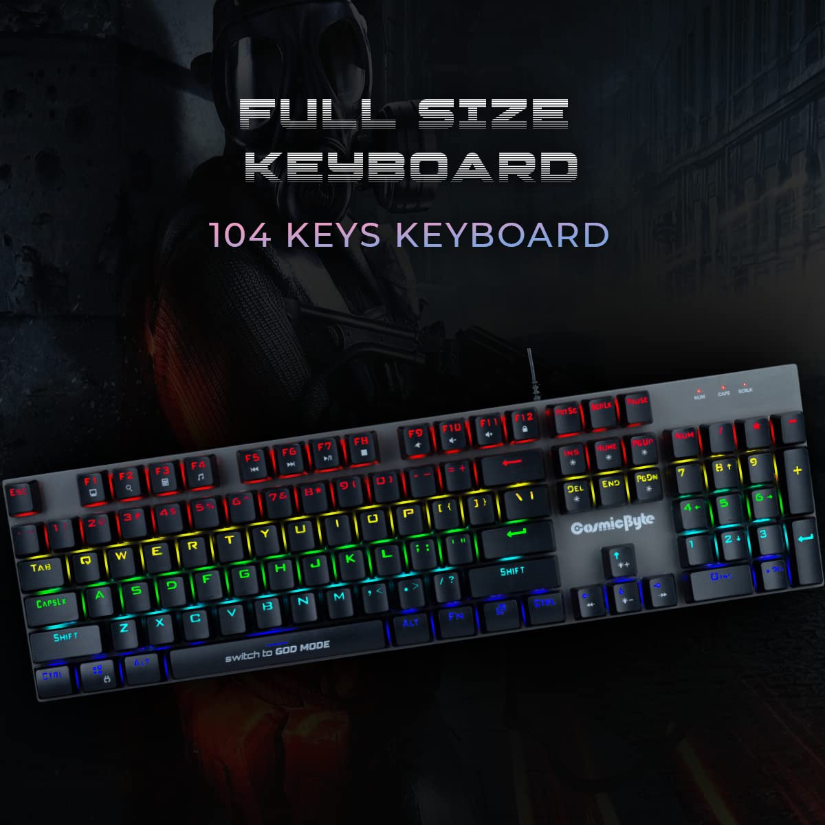 COSMIC BYTE CB-GK-27 VANT GAMING KEYBOARD BLUE SWITCH