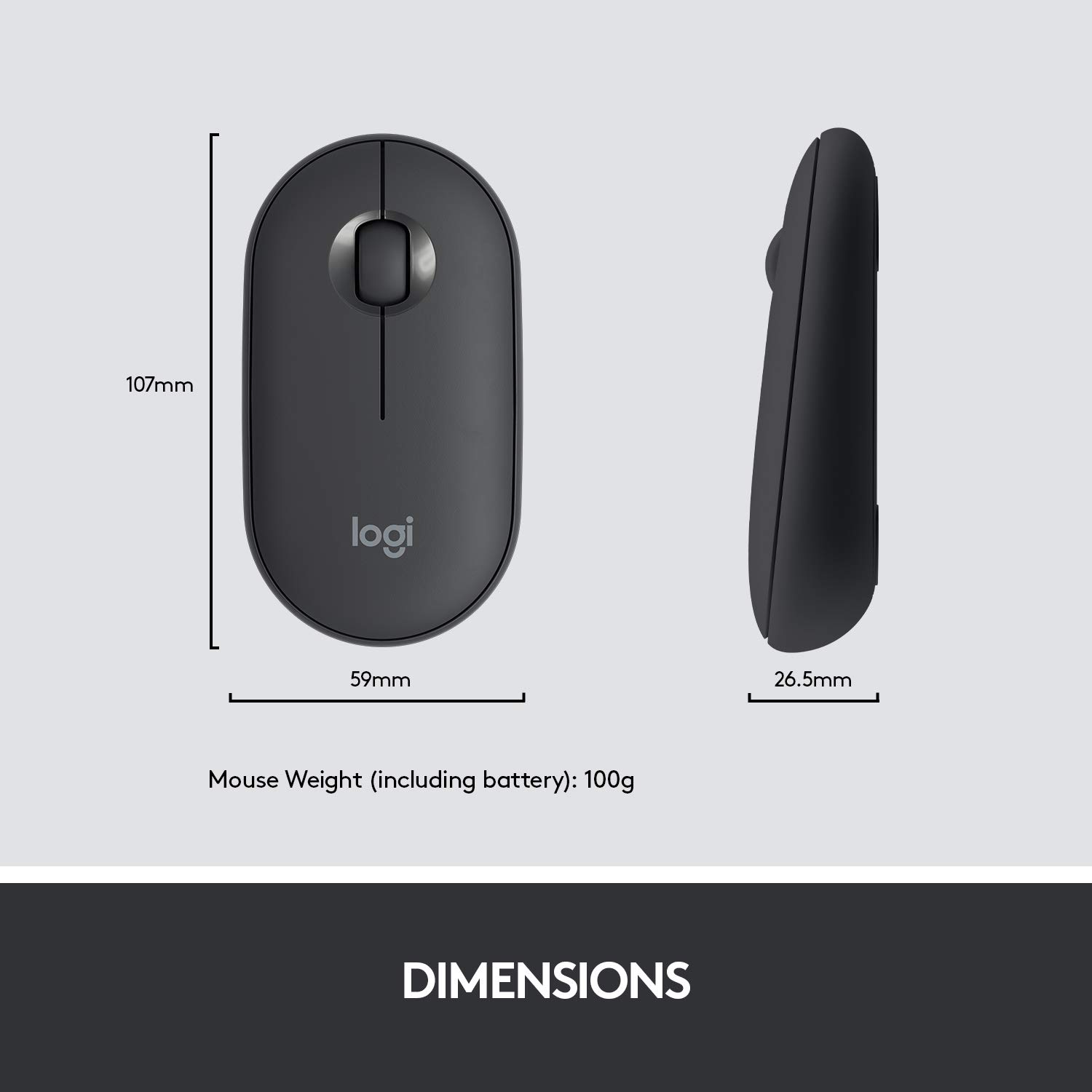 LOGITECH MK470 Slim Full Size Wireless Combo ( Graphite )