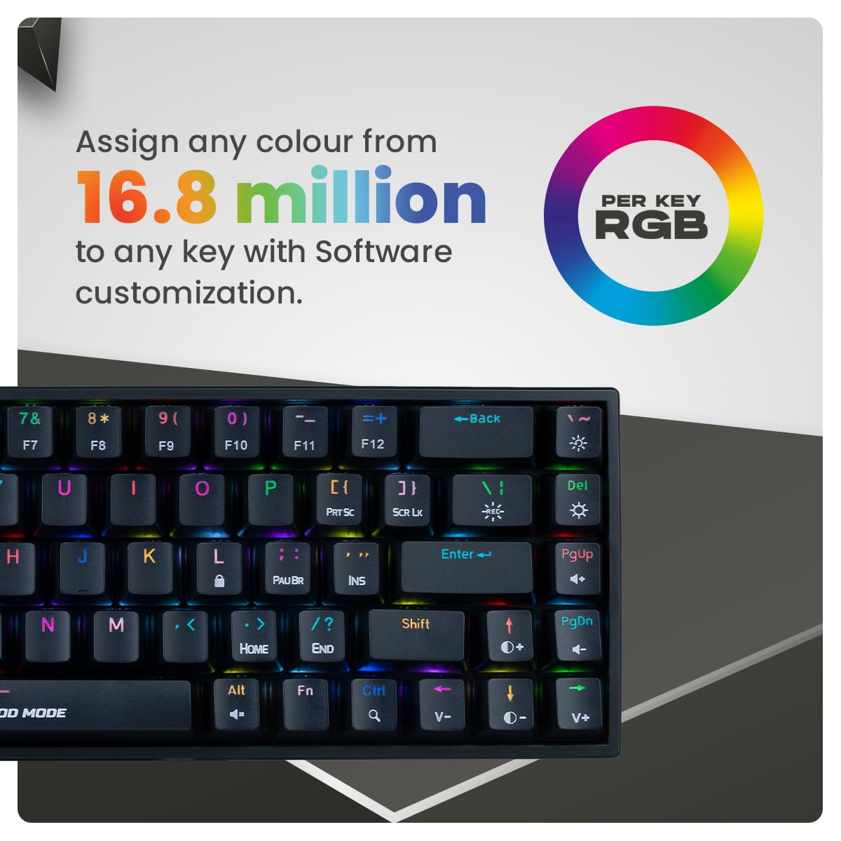 COSMIC BYTE CB-GK-31 ARTEMIS(BLACK) GAMING KEYBOARD RGB RED SWITCH
