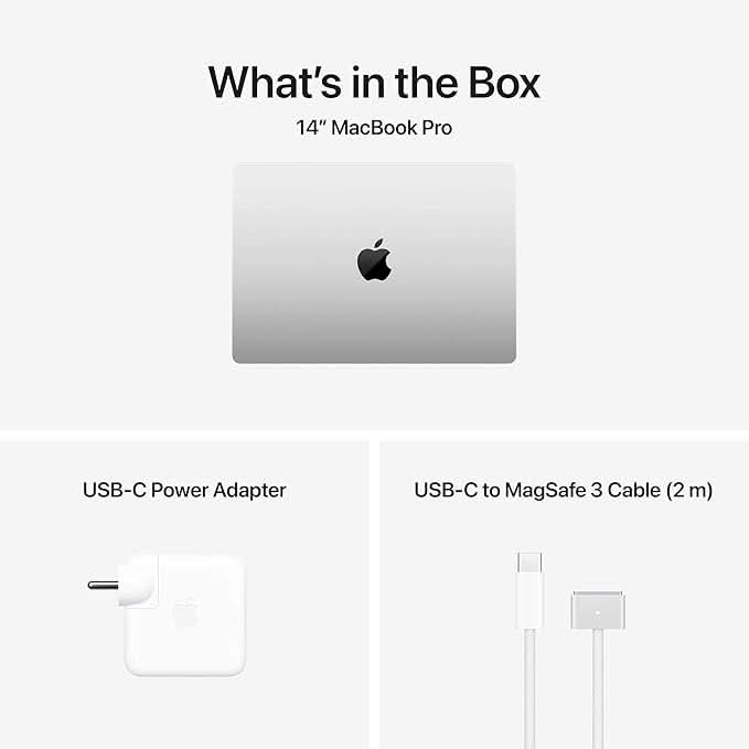 Apple 14-inch MacBook Pro M5 chip with 10 core CPU and 10 core GPU, 32GB, 1TB SSD - Silver