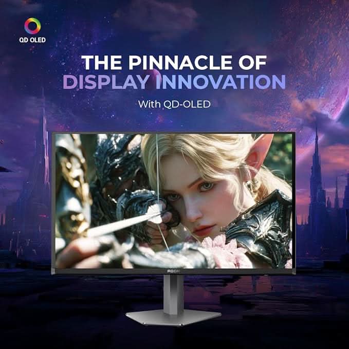 AOC Agon 27, QD -OLED , 240 Hz , 0.03 MS , 1000 cd/mΒ² , HDMI 2.0 x 2, DP 1.4 x 2, USB-3.2 x1 , Speaker 5Wx 2 , HAS , sRGB 100% , DCI-P3 98.5% / Flicker Free / Multi Task ( PIP/PBP ) / Low IN out leg.