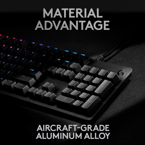 LOGITECH G512 RGB Wired Mechanical Gaming Keyboard (GX Blue Switch) (Carbon)