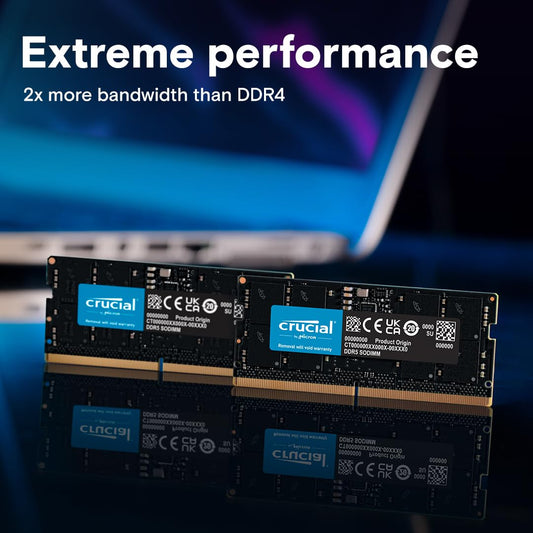 CRUCIAL 24GB DDR5-5600 SODIMM CL46 (16GBIT) RAM CT24G56C46S5