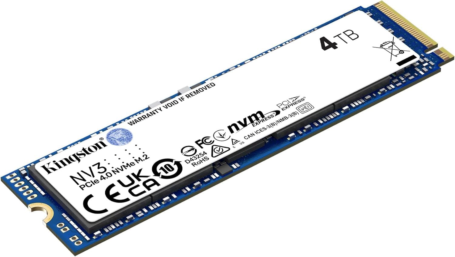 KINGSTON 4000G NV3 M.2 2280 NVME SSD SNV3S/4000G