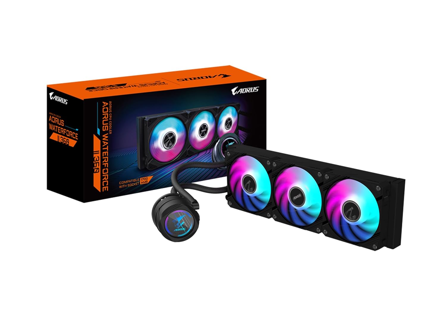 GIGABYTE AORUS WATERFORCE II 360 LIQUID CPU COOLER
