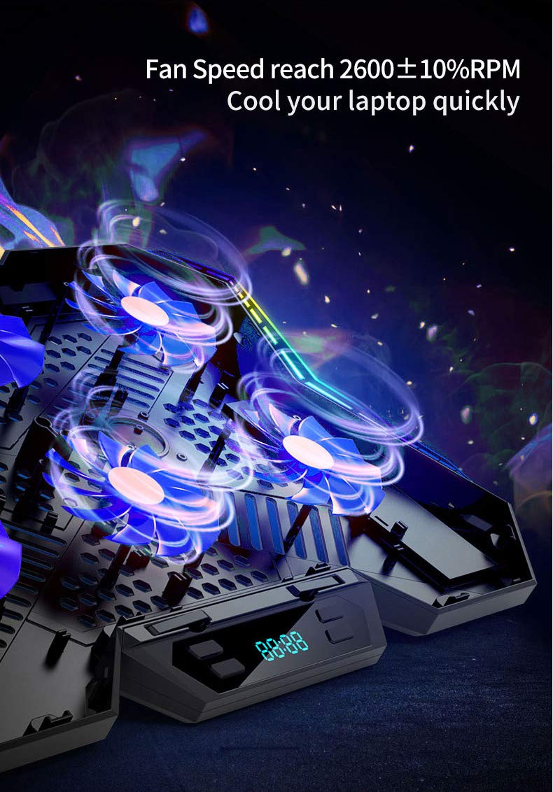 COSMIC BYTE METEOROID RGB COOLING PAD BLACK/BLUE