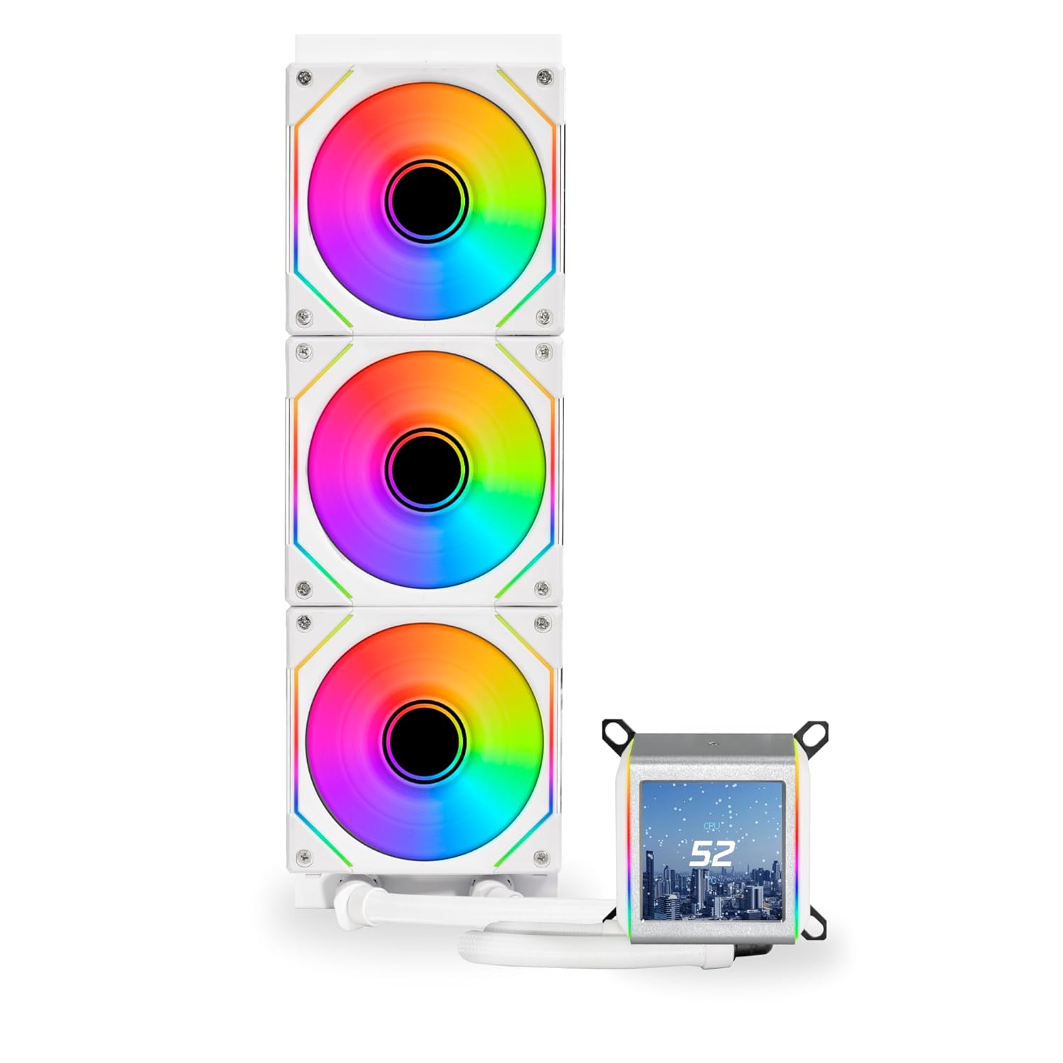 LIAN LI GALAHAD II LCD 360 TRINITY SL INFINITY 360MM AIO LIQUID COOLER BLACK G89.GA2ALCD36INB-IN