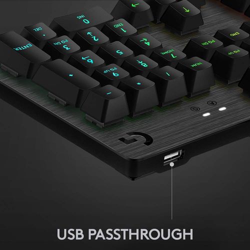 LOGITECH G512 RGB Wired Mechanical Gaming Keyboard (GX Blue Switch) (Carbon)
