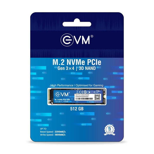 EVM 512GB M.2 NVMe Gen3 Solid State Drive ( SSD )