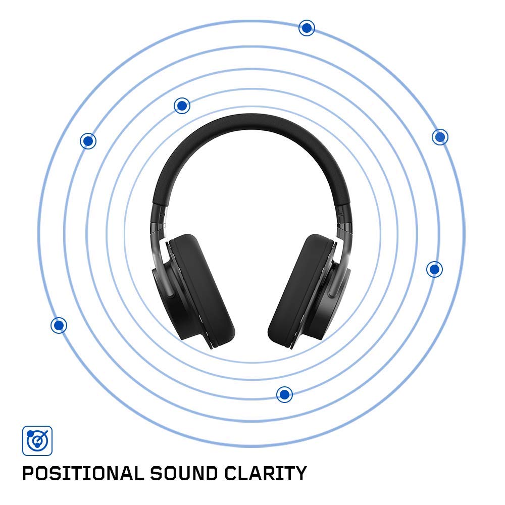 XANOVA Juturna Wireless + Bluetooth 7.1 Surround Ganing Headphones with Mic ( Black ) ( PC / Mobile / Xbox / PS4 )