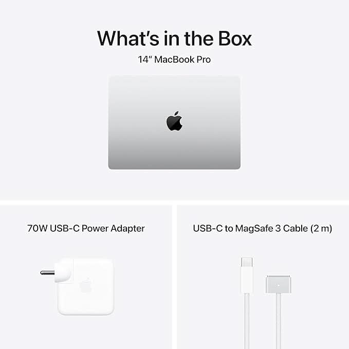 Apple 14-inch MacBook Pro M5 Pro chip with 18 core CPU and 20 core GPU, 24GB, 2TB SSD - Silver