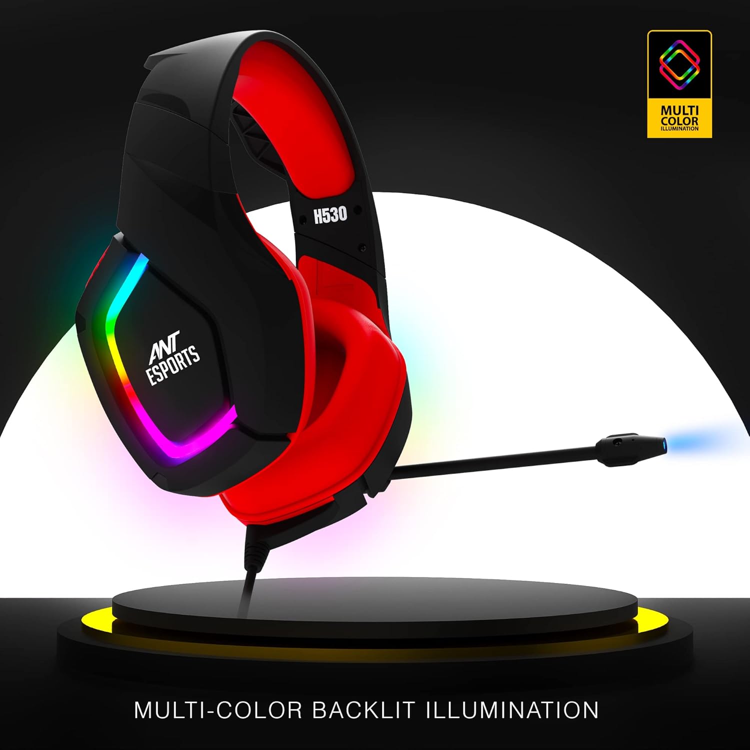 ANT ESPORTS H530 BLACK RED GAMING HEADSET