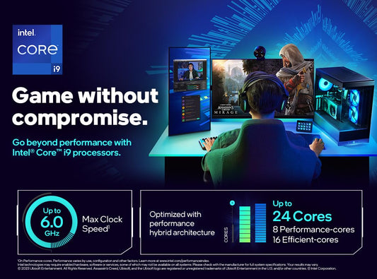INTEL CORE I9-14900KF 14TH GEN 24 CORE UPTO 6 GHZ LGA1700 PROCESSOR