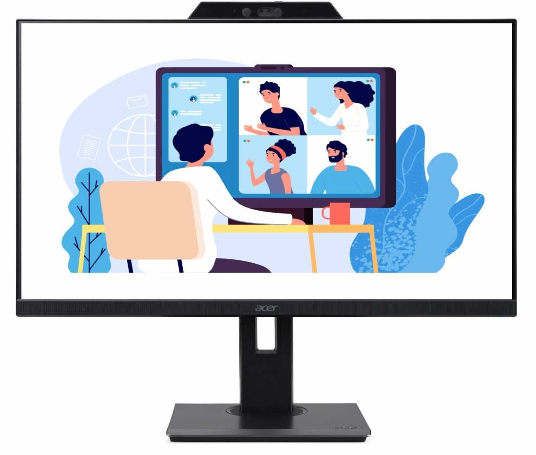 ACER B277 27 INCH FULL HD 1920 X 1080 LED MONITOR WITH FHD WEBCAM