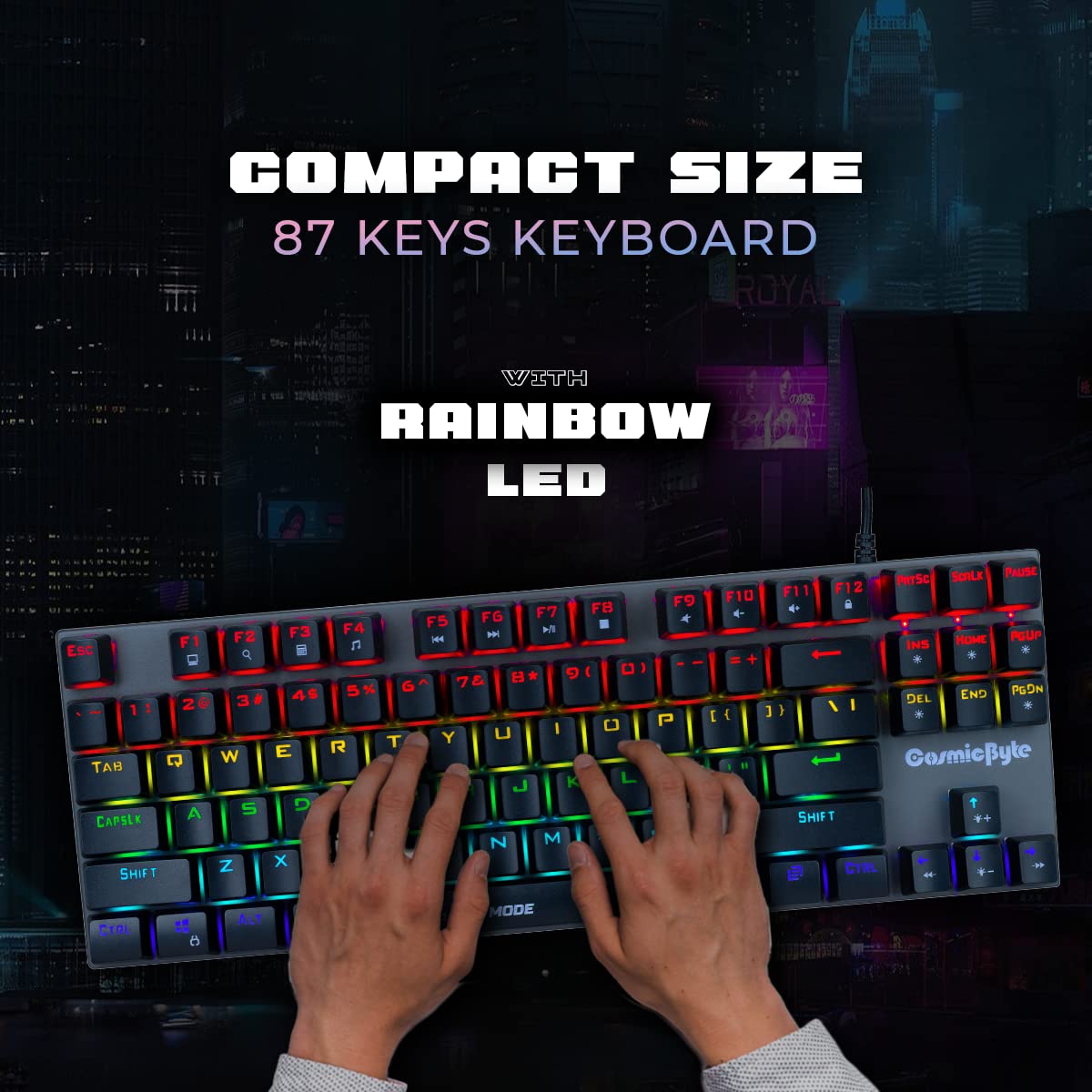 COSMIC BYTE CB-GK-26 PANDORA GAMING KEYBOARD RED SWITCH