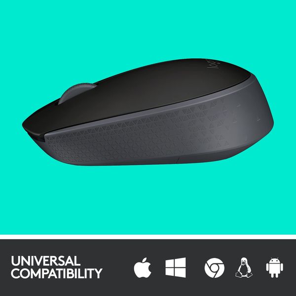 LOGITECH B170 Wireless Ambidextrous Gaming Mouse ( 1000DPI / 3 Buttons ) ( Black )