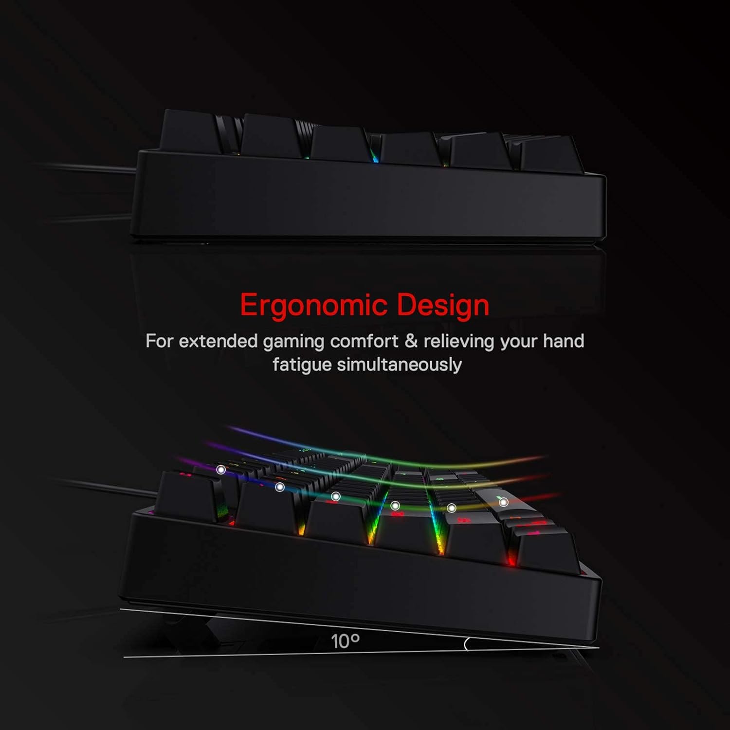 REDRAGON K582RGB SURARA USB GAMING RGB KEYBOARD BLACK