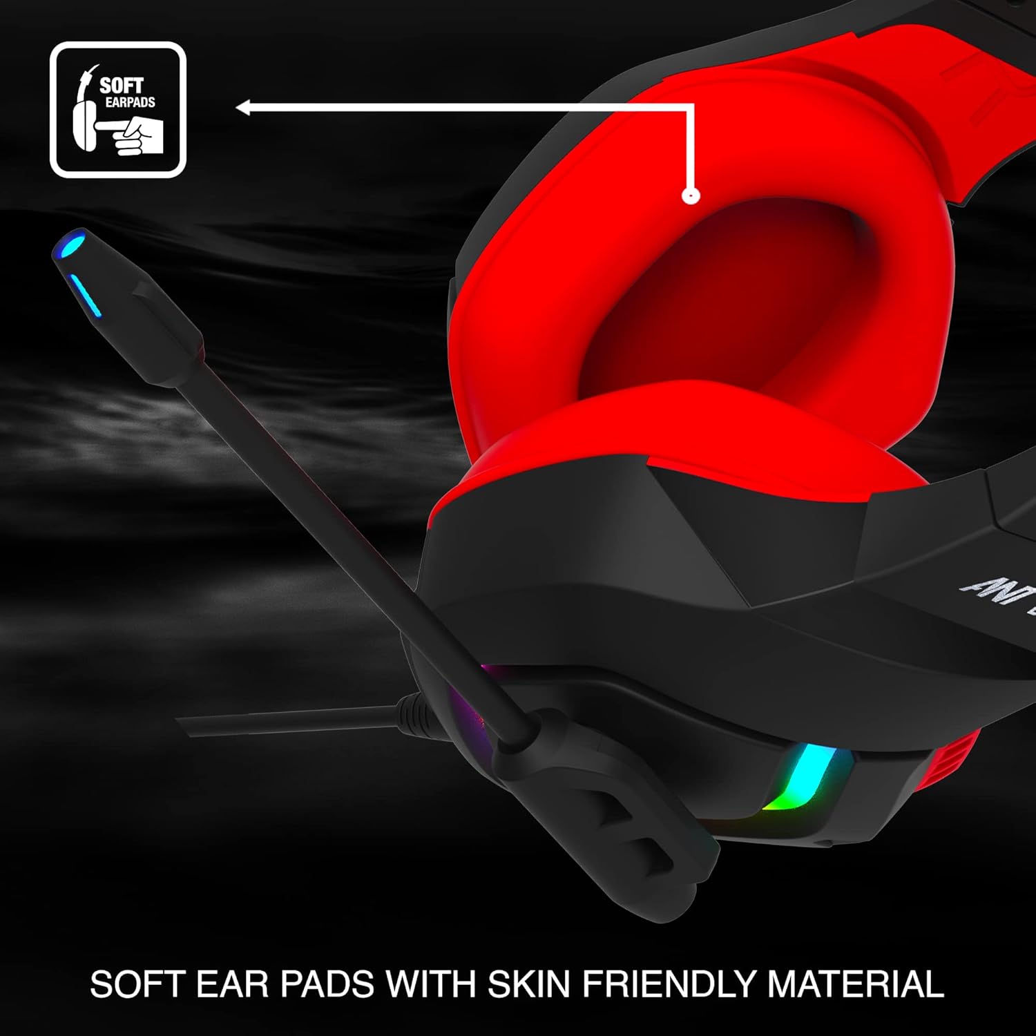 ANT ESPORTS H530 BLACK RED GAMING HEADSET
