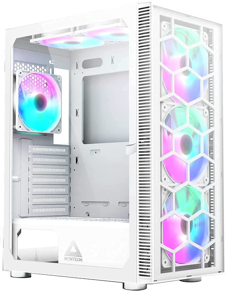 MONTECH X3 Glass RGB EATX Mid Tower Cabinet (White)